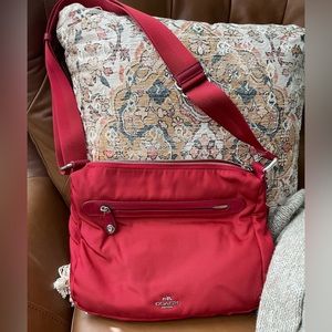 Genuine Coach nylon crossbody bag